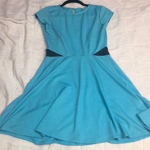 Blue a line dress 👗